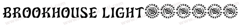 Brookhouse Light字体转换